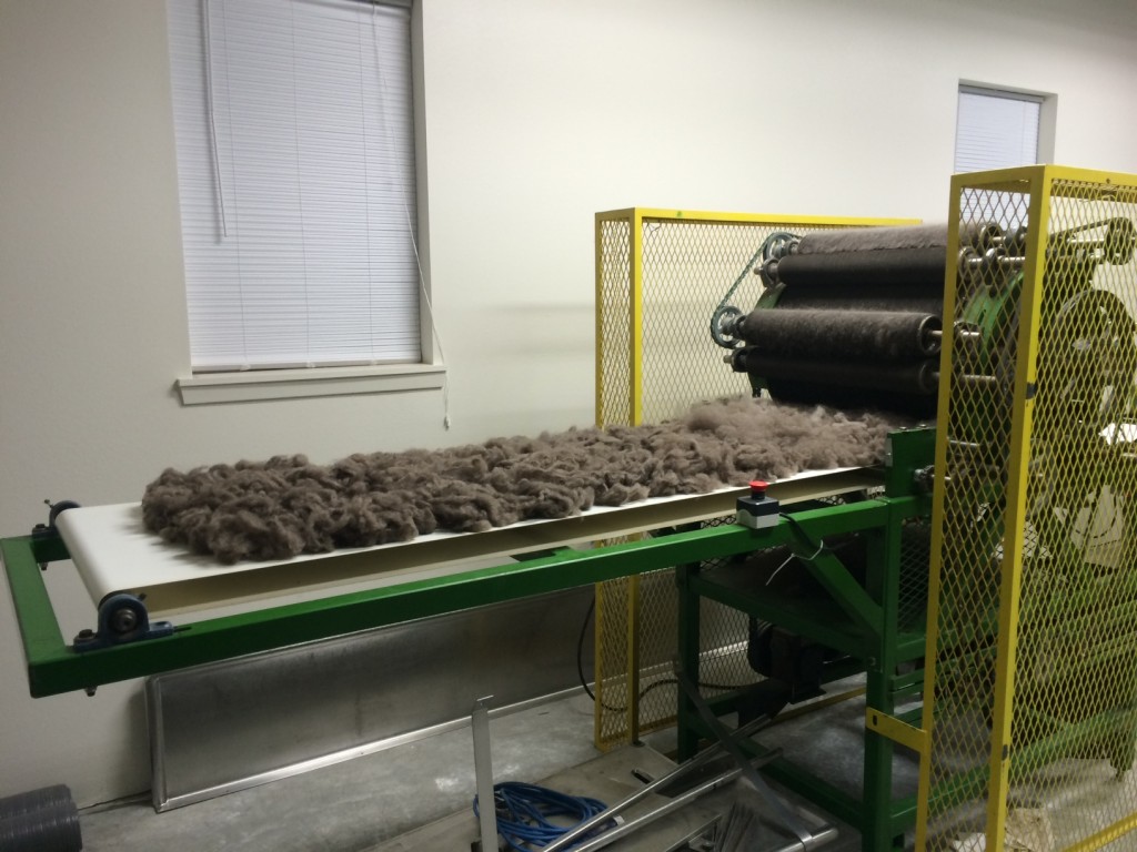 Arctic Qiviut being processed at their mill in Alaska